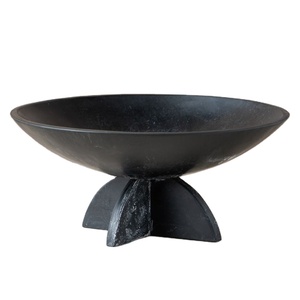 Plato de resina único para aperitivos éxito de ventas juego de cuencos para servir pedestal moderno plato para servir de resina elegante para mesa de comedor decoración del hogar - Product Image 1