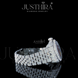 Reloj de Diamantes de Lujo Premium Totalmente Cubierto de Diamantes – Edición Premium Shine Royal Iced Diamond – Pieza de Lujo de Alta Gama - Product Image 3