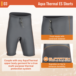 Shorts thermiques Aropec Aqua à taille basse devant et haute derrière, avec poches cargo, pantalon de combinaison de plongée à coutures plates pour le surf, la plongée et le SUP, OEM/ODM - Product Image 4