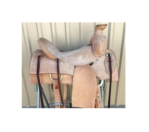 อานม้าหนังแท้สีแทนแบบดีดี รัฟเอาท์ สำหรับขี่ม้าแบบเวสเทิร์น พร้อมอุปกรณ์ลาติโก้ ที่นั่งแข็ง ขนาด 10 ถึง 18 นิ้ว - Product Image 2