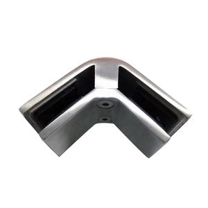 Abrazadera de esquina de 90 grados de acero inoxidable de 2 vías para vidrio, conector de vidrio a vidrio, herraje para pasamanos y barandillas - Product Image 1
