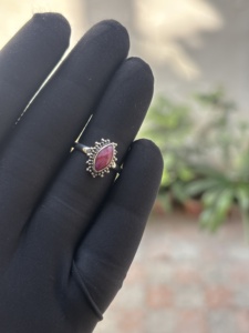 <b>Unique</b> Design One of Kind Ruby Solid 925 Sterling Silver Bezel Setting <b>Ring</b> for <b>Men</b> Handmade Faceted Stone Wedding & Party Gift - Product Image 4