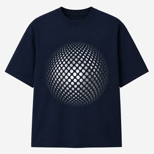 Camiseta con estampado reflectante de alto rendimiento para hombre, camiseta de algodón de manga corta, cómoda, transpirable, informal, moda urbana, ropa diaria - Product Image 1