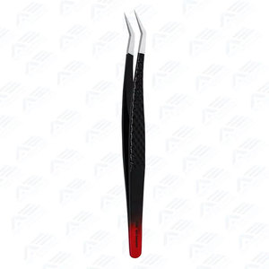 Pinces pour extensions de cils volume russe, pinces à cils professionnelles en acier inoxydable, droites et courbées - Product Image 4