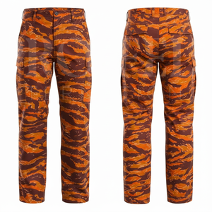 Pantalon camouflage taille haute confortable en mélange de coton grande taille, avec logo personnalisé, pour le travail, respirant et utilitaire - Product Image 5