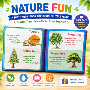 KIDOGEN Cloth <b>Books</b> Set for Kids Ages 2-4 & 5-7 Years Soft Touch Learning <b>Educational</b> Toys with Colorful Cartoon Designs - Product Image 6