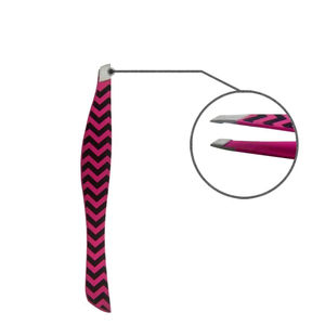 Pinzas MAHFOOZ INSTRUMENTS de acero inoxidable con punta inclinada en forma de pez, perfectas para cejas y vello no deseado. - Product Image 3