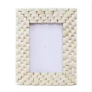 Contemporary Handmade Lightweight Eco-Friendly Bone Inlay <b>Frame</b> Creative Purple Mosaic Design for Stylish Wall Mount Home - Product Image 6