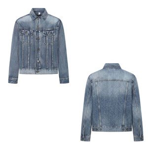 Chaquetas Vaqueras de Algodón de Color Sólido para Hombre, Diseño Personalizado, a la Moda, al Precio Más Bajo, con Servicio OEM - Product Image 3