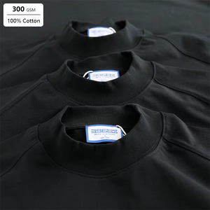เสื้อยืดโอเวอร์ไซส์ผ้าฝ้ายแท้ 100% น้ำหนัก 300GSM สตรีทแวร์ ป้องกันขนร่วง ระบายอากาศดี ทรงไหล่ตก  รับผลิตตามสั่งพร้อมโลโก้ ปี 2026 - Product Image 5