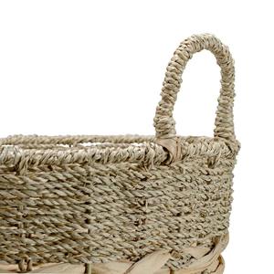 Cesta de mimbre marino adornada con jacinto de agua, cesta de almacenamiento hecha a mano, venta al por mayor, ecológica, hecha en Vietnam - Product Image 6