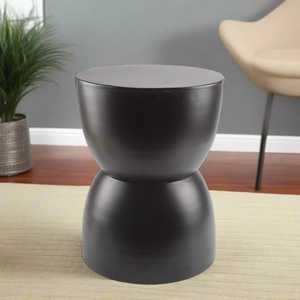 Mesa Consola Moderna en Forma de Reloj de Arena con Base de Pedestal de 31 cm de Diámetro y 41 cm de Altura, Diseño Minimalista, Mueble para Sala de Estar - Product Image 4