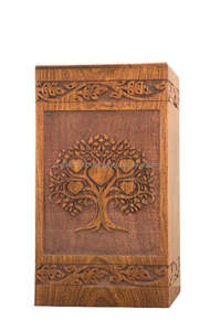 Urne gravée en bois de manguier pour cendres humaines Boîte personnalisée en bois Urne de crémation pour cendres Fabriquée à la main Grande urne en bois Vente en gros - Product Image 6