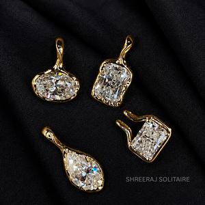 จี้เพชรเพาะเลี้ยงในห้องปฏิบัติการ 1 กะรัต รับรองโดย IGI รูปทรง Asscher ชุบโรเดียม ความสะอาด DEF-VVS2/VS1 ทอง 14K/18K สำหรับผู้หญิง - Product Image 2