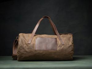 Bolsa de Viaje de Lona y Cuero Resistente, Impermeable, para Fin de Semana, Modelo LCTB-0017, Venta al Por Mayor - Product Image 2