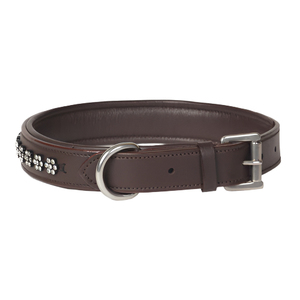 Collar de Cuero para Perro con Cristales de Swarovski, Acolchado, Ajustable, Duradero y de Lujo para Perros Medianos y Grandes, OEM - Product Image 3