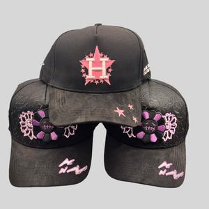 Gorra Deportiva Unisex de 5 Paneles de Alta Calidad, Ajustable, con Visera de Gamuza Bordada a Mano, Transpirable, Impermeable, de Tela de Algodón a Rayas - Product Image 2