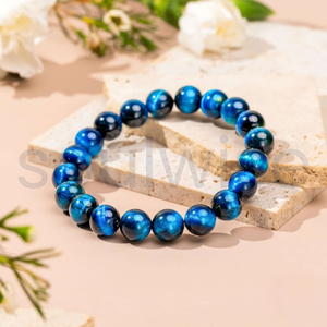 Pulsera con amuleto de Buda de ojo de tigre y hematita de Divine Solutions, regalo unisex - Product Image 4