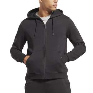 Sweat à capuche zippé pour homme, surdimensionné, de haute qualité, style vintage, effet délavé soleil et usé, délavé à l'acide - Product Image 2