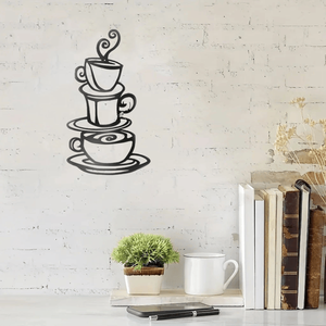 CIFbuy Arte da Parete Moderna Minimalista in Ghisa, Decorazione Rettangolare in Metallo Tagliato al Laser per Cucina e Bar, Servizio di Ritiro Disponibile - Product Image 1