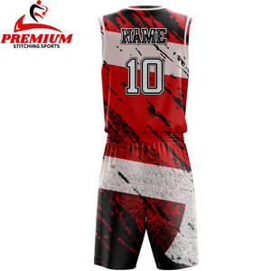 Uniformes de Baloncesto Reversibles Personalizados para Hombre al por Mayor, 100% Poliéster, de Alta Calidad, Transpirables, para Entrenamiento Deportivo - Product Image 2