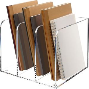Support de lecture moderne en acrylique, organisateur transparent pour magazines, bonbons, supports de luxe pour livres, solution de rangement de bureau en acrylique - Product Image 4