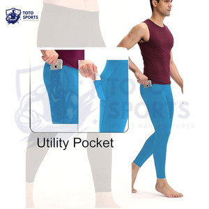 รับผลิตเลกกิ้งกีฬาผู้ชายแบบมีโลโก้พิมพ์ลายตามสั่ง คุณภาพสูง ยืดหยุ่น แห้งเร็ว เหมาะสำหรับออกกำลังกาย ฟิตเนส วิ่ง และฝึกซ้อม - Product Image 6