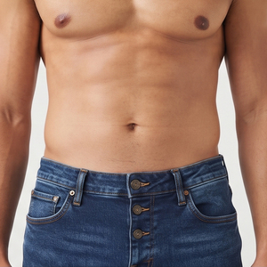 Shorts en jean décontractés pour hommes, taille haute, couleur unie, écologiques, vente en gros, service OEM personnalisé - Product Image 3