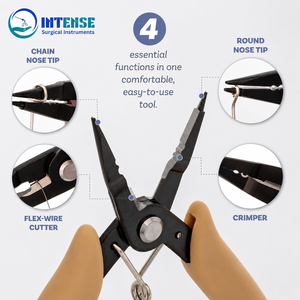 Vente en gros d'usine : Pince à bijoux 4 en 1 professionnelle (pince à bec fin, pince à bec rond, pince à sertir, coupe-fil) pour la fabrication de bijoux et la perlage - Product Image 2