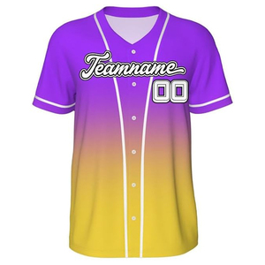 Camiseta de Béisbol Personalizada con Nombre y Número del Equipo, Impresión Digital, Transpirable, Talla Grande, Cuello en V, Serigrafía de Ángeles, Venta al Por Mayor - Product Image 2