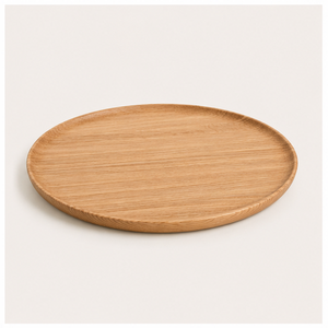 Customized Round Acacia Wood Charger <b>Plate</b> Handmade Eco-Friendly Serving Tray for Wedding Table <b>Decoration</b> Hotel Restaurants - Product Image 5