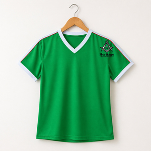 Camiseta Personalizada HMR Alpha Kapa para Mujer, 100% Algodón Jersey, Cuello en V, Manga Corta, Transpirable, Secado Rápido, Bordado de Verano - Product Image 1