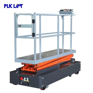 Carretilla de riel de tubo móvil de elevación de tijera eléctrica hidráulica para invernadero - Product Image 4