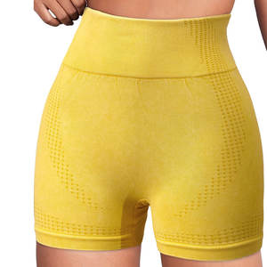 Shorts Deportivos para Mujer, para Yoga, Running y Fitness, con Textura Acanalada y Material Elástico Flexible - Product Image 1