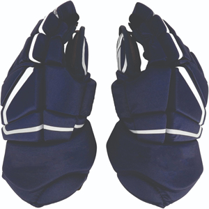 Ice Hockey Gloves Full Finger Navy Blue Polyester <b>Hook</b> And Loop Closure Unisex All Seasons Sports Protective Gear - Product Image 4