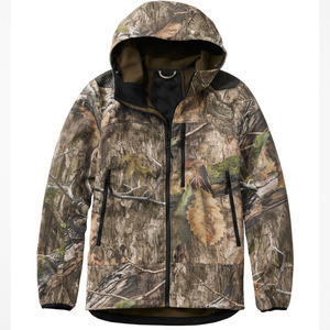 Veste de chasse softshell respirante à fermeture éclair, grande taille, coupe-vent, en polyester, pour hommes, vente en gros sous marque privée, collection 2026 - Product Image 2