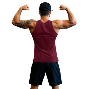 Camiseta sin mangas deportiva para hombre, corte ajustado, longitud regular, camiseta sin mangas para culturismo, chaleco deportivo para hombre, camiseta sin mangas para correr y entrenar. - Product Image 2