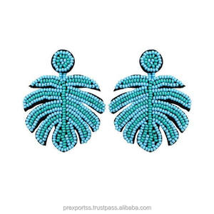 Pendientes de Aro con Cuentas de Hojas Góticas, Multicolores, Hechos a Mano, con Cristales de Imitación, para Mujer, Otoño, Halloween, Fiesta, Joyería de Moda - Product Image 3