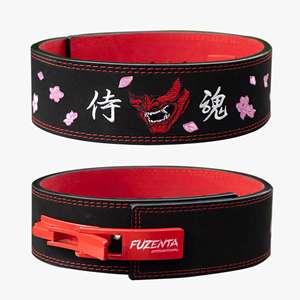 Custom Logo High Quality Samurai Mask Lever Belt Gym Squats Weightlifting Training <b>Back</b> <b>Support</b> Powerlifting Lever Buckle Belt - Product Image 1