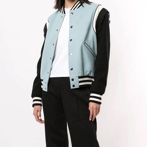 Men's Letterman Varsity Bomber Jackets Sublimation Customized Genuine Leather Shell Breathable Quick Dry Winter College Jacket - Product Image 1