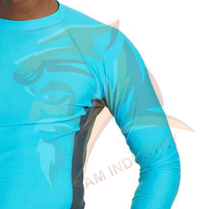 เสื้อรัดกล้ามเนื้อ MMA คุณภาพสูงสำหรับผู้ชาย ระบายอากาศได้ดี สวมใส่สบาย ปรับแต่งสี/โลโก้ได้ ผลิตจากผ้าสแปนเด็กซ์/โพลีเอสเตอร์ แขนยาว - Product Image 4