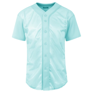 Maillot de baseball personnalisé pour hommes, respirant, en maille, uniforme d'équipe, vêtements de sport à boutons, fournisseur en gros - Product Image 1