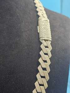 Cuban Link Chain <b>Necklace</b> 925 Silver Moissanite Diamond Iced Out Hip Hop Chain Unisex Luxury Bling <b>Statement</b> Jewelry - Product Image 5