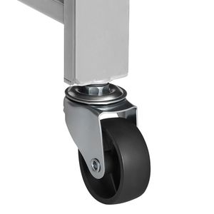 Étagère de rangement pliable à 5 niveaux, 32W x 14D x 72H pouces, 5 roues, pas d'assemblage requis, étagère métallique pliable, unité d'organisation - Product Image 5