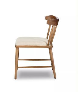 Silla de Comedor Moderna de Mediados de Siglo, de Madera de Teca Sólida, Respaldo Ligero, Ecológico, Tapizado Suave, para Proyectos de Hoteles y Restaurantes - Product Image 3