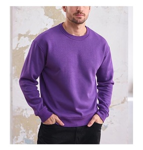 Sweat-shirt pour homme à manches longues, col rond, épaules tombantes, couleur unie, confortable, grande taille, nouveau design élégant, fabriqué au Bangladesh - Product Image 2