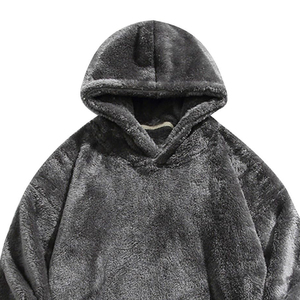 Heavyweight Sherpa Fleece <b>Hoodie</b> <b>for</b> <b>Men</b> Women Relaxed Fit Winter Casual Wear Custom Design Wholesale Manufacturer - Product Image 3