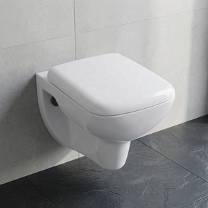 WC mural en céramique, cuvette de toilette en porcelaine, sanitaires modernes, WC suspendu pour salle de bain - Product Image 1