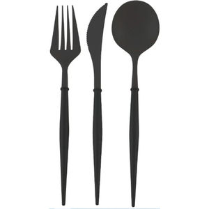 Juego de cubiertos de acero inoxidable para hotel con acabado premium para restaurante, cocina casera, catering, banquetes y cenas. - Product Image 6