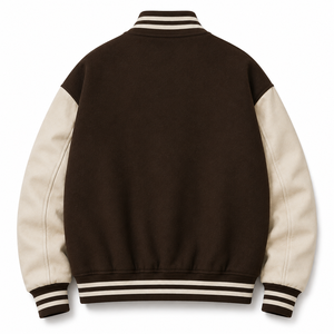 OEM Custom Letterman Winter Embroidered Varsity <b>Jacket</b> <b>Baseball</b> Bomber College <b>Jacket</b> 100% Wool Wholesale Manufacturer - Product Image 2